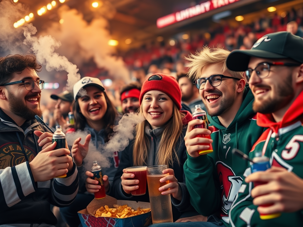 Vaping and Tailgating: A New NHL Tradition
